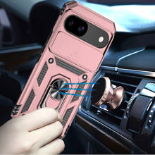 For Google Pixel 9a Case Shockproof RingStand Camera Lens Cover + Tempered Glass