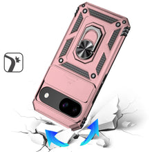 For Google Pixel 9a Case Shockproof RingStand Camera Lens Cover + Tempered Glass