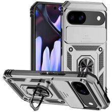 For Google Pixel 9a Case Shockproof RingStand Camera Lens Cover + Tempered Glass