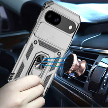 For Google Pixel 9a Case Shockproof RingStand Camera Lens Cover + Tempered Glass