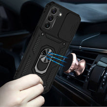 For Samsung S23 Plus Case Shockproof Magnetic Ring Stand Cover w/ Lens Cover