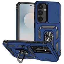 For Samsung S25 FE Case Shockproof RingStand Camera Lens Cover + Tempered Glass