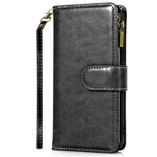 For Samsung A36 Case Luxury Phone Wallet ID Zipper Holder + Tempered Glass