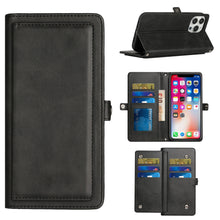 For iPhone 14 PLUS Case Wallet PU Vegan Leather ID Card Holder with Wrist-strap