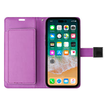 For iPhone 11 6.1 in. Case PU Leather Wallet w/ Extra Card Flap + Tempered Glass