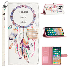 For iPhone 14 PRO Case Diamond Bling Stud Design Phone Wallet With Wristlet