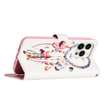 For iPhone 14 PRO Case Diamond Bling Stud Design Phone Wallet With Wristlet