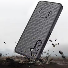 For Samsung S25+/S24+ Case 3in1 Belt-Clip Holster Stand Cover + Tempered Glass