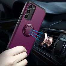 For Samsung S23 FE 5G Case Cover Tough Slim Hybrid Ring Stand + Tempered Glass