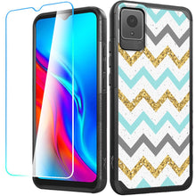 For TCL K11 Case Tough Strong Hybrid Design Phone Cover + Tempered Glass