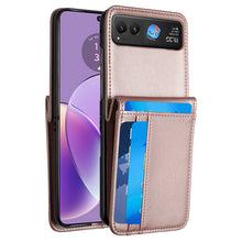 For Motorola Razr 2023(NonPlus) Case Vegan Leather Phone Wallet with Card Slots