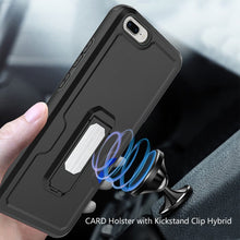For Apple iPhone 8Plus/7Plus CARD Holster with Kickstand Clip Hybrid Case Cover