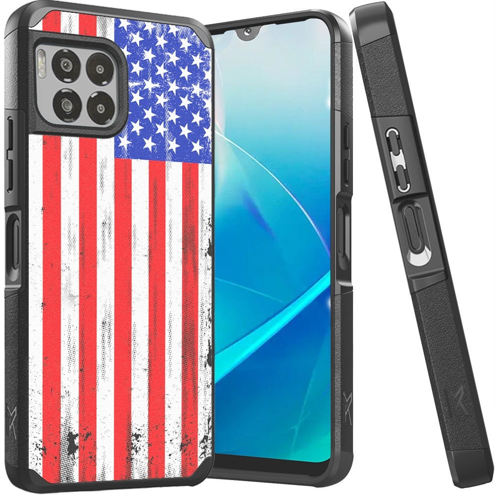 For REVVL 7 PRO 5G (PRO) Tough Strong Hybrid Design Dual Layer Phone Case Cover