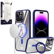 For iPhone 15 PRO Case Alloy Magnetic Charging Ring Chromed + 2 Tempered Glass