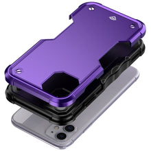 For iPhone 11 6.1 in. Case Dual Layer Shockproof Ergonomic Grip + Tempered Glass