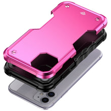 For iPhone 11 6.1 in. Case Dual Layer Shockproof Ergonomic Grip + Tempered Glass