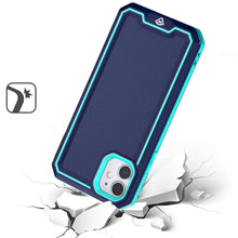 For iPhone 15 PLUS Case Strong Fused Protective Hybrid Cover + 2 Tempered Glass