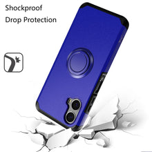 For Moto G Stylus 5G (2024) Case Cover Tough Hybrid Ring Stand +Tempered Glass