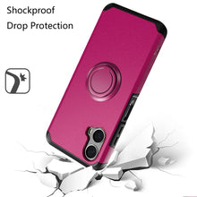 For Moto G Stylus 5G (2024) Case Cover Tough Hybrid Ring Stand +Tempered Glass