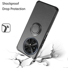 For TCL 50 XL 5G Case Dual Layered Rugged Cover with Ring stand + Tempered Glass