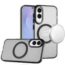 For Samsung S25 Edge Case Trans-Clear Metal Buttons Phone Cover + Tempered Glass