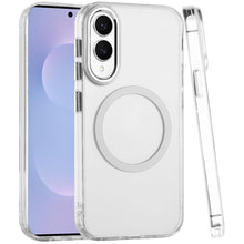 For Samsung S25 Edge Case Trans-Clear Metal Buttons Phone Cover + Tempered Glass