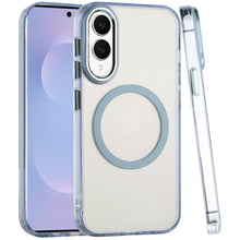 For Samsung S25 Edge Case Trans-Clear Metal Buttons Phone Cover + Tempered Glass
