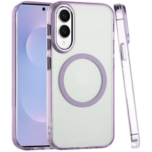 For Samsung S25 Edge Case Trans-Clear Metal Buttons Phone Cover + Tempered Glass