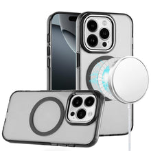 For iPhone 16 PRO MAX Case Trans-Clear Metal Buttons Cover + Tempered Glass