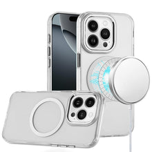 For iPhone 16 PRO MAX Case Trans-Clear Metal Buttons Cover + Tempered Glass