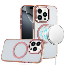 For iPhone 16 PRO MAX Case Trans-Clear Metal Buttons Cover + Tempered Glass
