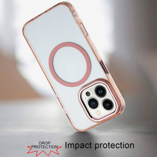 For iPhone 16 PRO MAX Case Trans-Clear Metal Buttons Cover + Tempered Glass