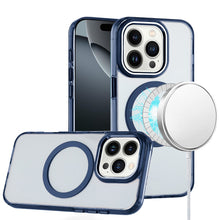 For iPhone 16 Pro 6.3in Case Trans-Clear Metal Buttons Cover + Tempered Glass