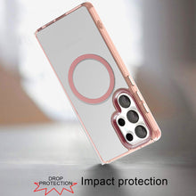 For Samsung S23 Ultra Case Trans-Clear Acrylic Phone Cover with Metal Buttons