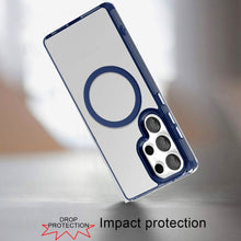 Samsung Galaxy S24 Ultra Case Acrylic Cover with Metal Buttons Magnetic Circle