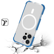 For iPhone 16 PRO MAX Case Magnetic Circle Acrylic Hybrid Cover + Tempered Glass