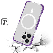 For iPhone 16 PRO MAX Case Magnetic Circle Acrylic Hybrid Cover + Tempered Glass