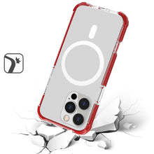 For iPhone 16 PRO MAX Case Magnetic Circle Acrylic Hybrid Cover + Tempered Glass