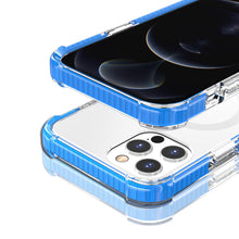 For iPhone 15 Case Magnetic Circle Acrylic Tough Shockproof + 2 Tempered Glass