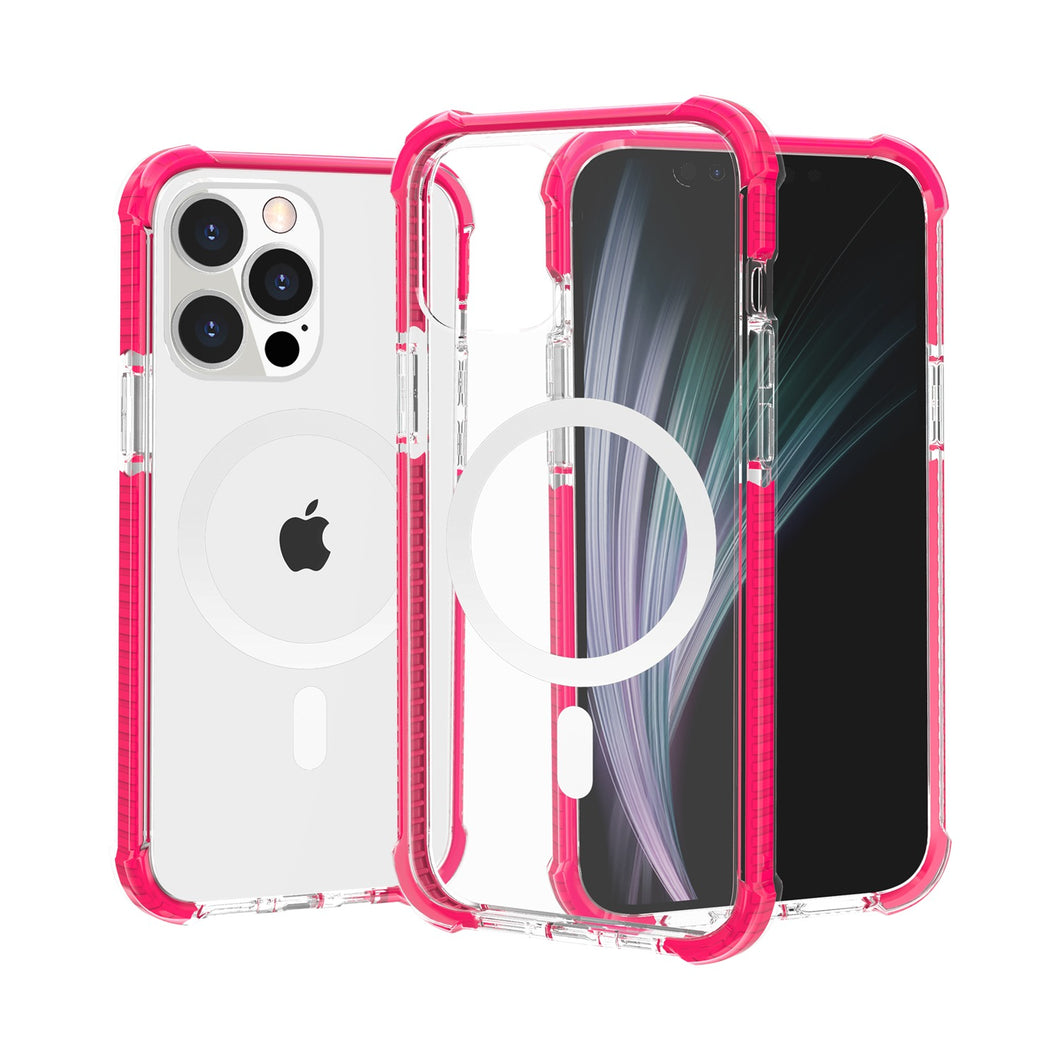 For iPhone 14 Case Magnetic Ring Acrylic Tough ShockProof Hybrid Cover