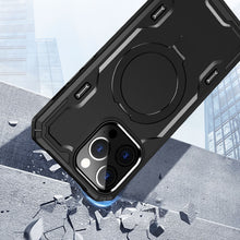 For iPhone 13 Pro Max 6.7 inch Case Magnetic Circle Metal Stand Shockproof Cover