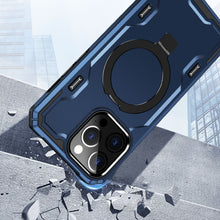 For iPhone 13 Pro Max 6.7 inch Case Magnetic Circle Metal Stand Shockproof Cover
