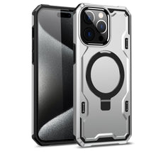 For iPhone 15 Pro Max Case Magnetic Circle Stand Shockproof +2 Screen Protectors