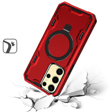 For Samsung Galaxy S24 Case Magnetic Charging Ring Stand Shockproof Phone Cover