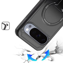 For Google Pixel 10 Pro XL Case Magnetic Circle Rugged Kickstand +Tempered Glass