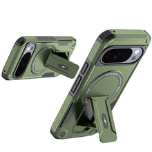 For Google Pixel 10 Pro XL Case Magnetic Circle Rugged Kickstand +Tempered Glass