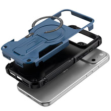 For iPhone 17 Pro Max Case Magnetic Circle Rugged Grip Kickstand +Tempered Glass