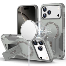 For iPhone 17 Pro Max Case Magnetic Circle Rugged Grip Kickstand +Tempered Glass