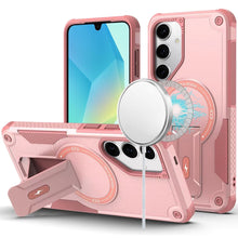 For Samsung A16 5G Case Magnetic Circle Rugged Grip Kickstand + Tempered Glass