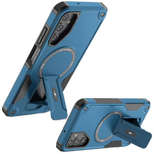 For Samsung A17 5G Case Magnetic Circle Rugged Grip Kickstand + Tempered Glass